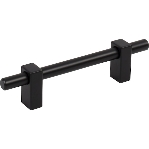 Jeffrey Alexander 96 Mm Center-To-Center Matte Black Larkin Cabinet Bar Pull 478-96MB - main